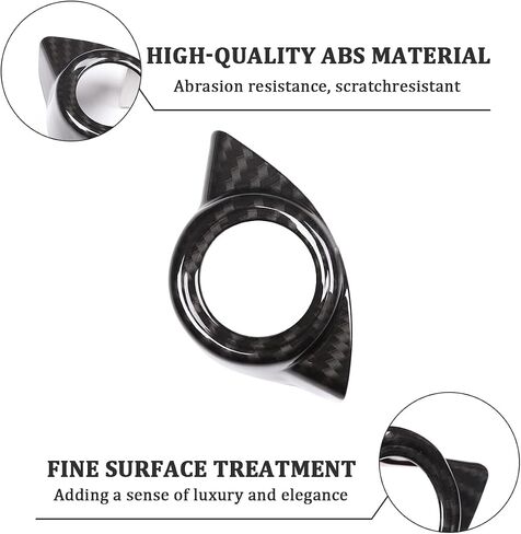 Car Engine Start Stop Button Frame Cover Trim for Alfa Romeo Stelvio 2017-2018/Giulia 2016-2018 Auto Accessories (Carbon Fiber Pattern) in Saudi Arabia