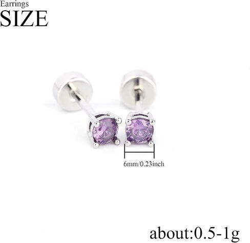 316L Titanium Steel Copper Plated Zircon Earbone Nail Round Large Zircon Earrings Huazi Earnail Earbone Nail in Saudi Arabia