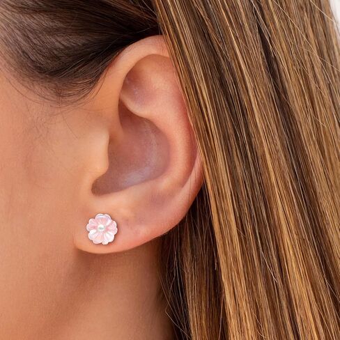 Plastic Earrings for Sensitive Ears Plastic Earrings for Girls Plastic Stud Earrings Flower Plastic Post Earrings for Women in Saudi Arabia