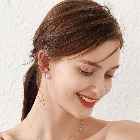 Plastic Earrings for Sensitive Ears Plastic Earrings for Girls Plastic Stud Earrings Flower Plastic Post Earrings for Women in Saudi Arabia