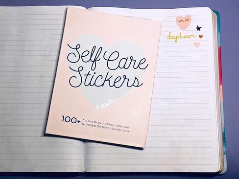 WORLD TRAVELER Freeperiod Press ملصق كتاب فوليو، "ملصقات العناية الذاتية" لوحة ملصقات وملصقات منتفخة، غلاف فني، 5x7 in Kuwait