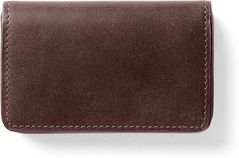 Leatherology Black Oil Business Card Case, Magnetic Closure ID Holder, Full Grain Leather in Saudi Arabia