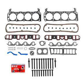 DNJ HGB4113 Cylinder Head Gasket set with Head Bolt Kit for 1992-1996 Ford Bronco 5.0L 302cid V8 OHV