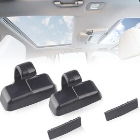 Rear Door Sun Shade Hook Clip with Cover Kit BlackCompatible with Honda Pilot 2016-2022 Passport 2019-2021 Replace Rear Left&Right Window SunShade Hook Clip 2PCS