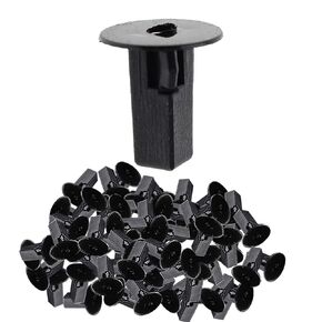 100 Pcs 8x8.2mm Bumper Inner Black Rivets Push Fastener Clips Replacement for Tercel Solara 4Runner Avalon Celica Cruiser Camry