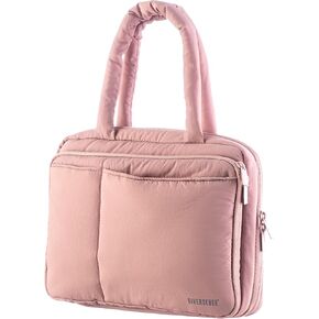 DIVERSEBEE Large Bible Cover with Handles, Bible Carrying Case for Women, Bible Tote Bag, Bible Book Cover, Bible Accessories, Christian Gift (Pink)