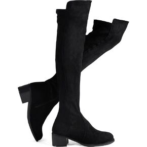 Shoe'N Tale Women's Over The Knee Thigh High Boots Fashion Dressy Comfotable(7,Black) in Saudi Arabia