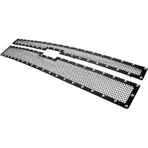 APS Compatible with Chevy Silverado 1500 2014-2015 Stainless Rivet Studs Mesh Grille Insert S18-H0595LC
