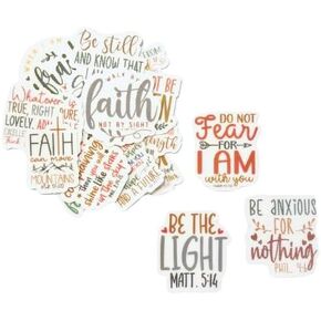 20PC Bible Verse Faith Sensory Stickers, Anxiety & Stress Relief Textured Stickers, Sensory Fidget