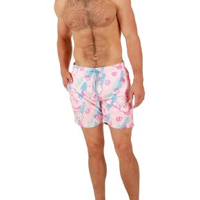 Kirby Chef Kirby Men's Pink Board Swim Shorts
