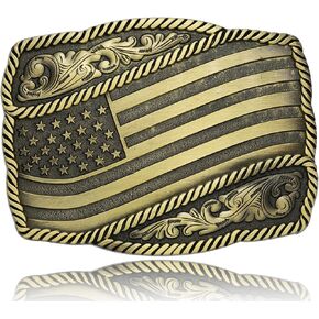Belt Buckles Men Western - American Flag | Cowboy Cowgirl Belt Buckle Gifts for Mens Women