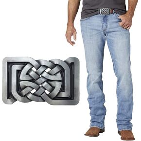 خمر أزياء رعاة البقر الغربية Keltic سلتيك عقدة حزام مشبك مستطيل للرجال والنساء in Kuwait