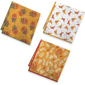 3 Pack Printed Handkerchiefs Gift Box Soft Lightweight 16 inch Hankies for Men Women and Kids