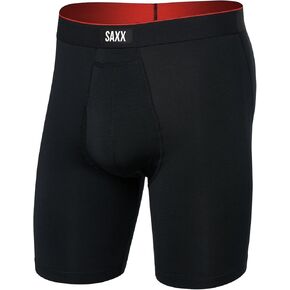 SAXX Underwear Co. - Men's Multi-Sport Mesh Long Boxer Brief Fly With Built-In Pouch Support - Underwear For Men