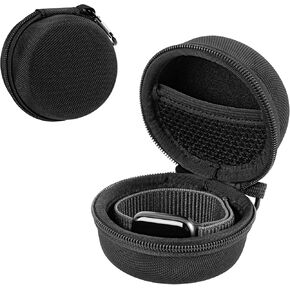 Watch Travel Case, Portable Single Watch Storage Box Organizer, Hard Shell Watch Bag Compatible with 45mm 44mm 41mm 40mm 38mm Apple Watch (Black)