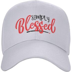 Christian Hats for Men Women Jesus Simply Blessed Baseball Caps Graphic Cap Christian Religious Gifts