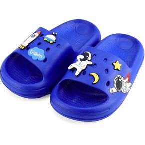 KAKU NANU Kids Slide Sandals EVA Cloud Slippers Open Toe Soft Slides Lightweight Non-slip Unisex Children Cozy Summer Flip Flop Shoes