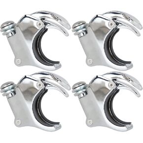 4PCS Motorcycle 49mm Windshield Clamp Windsreen Clamps Replacement for Dyna Fat Bob FXDB VRSCA VRSCB VRSCX Chrome