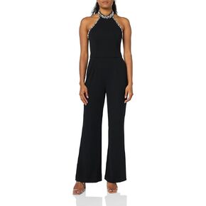 Adrianna Papell Womens Knit Crepe Jumpsuit