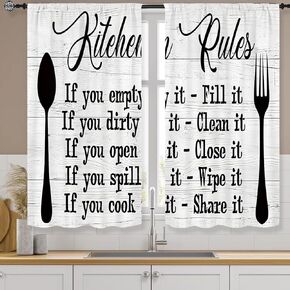 Purple Butterfly Kitchen Curtains Rod Pocket Farmhouse Floral Lavender Lilac Spring Summer Leaves Small Short Cafe Curtains Girly Window Treatment Drapes Home Decor(27.5W X 39L Inch 2 Panels)
