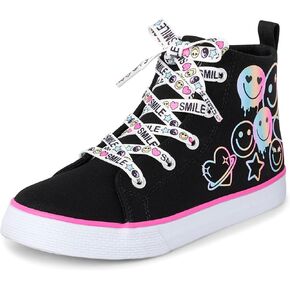 The Children's Place girls Casual Lace Up Hi Top Sneakers