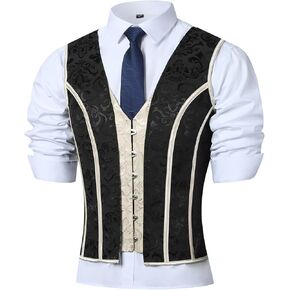 Mens Corset Vest Medieval Dress Waistcoat Lace Up Bones Wasit Trainer Wedding Stage