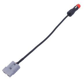 Battery Adapter Cable, Quick Connection to Battery Harness, Equipped with car Refrigerator Cigarette Lighter and 50A Power Connector with 8AWG Wire -30cm/0.98feet (1PCS)
