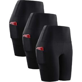 NELEUS Women's 8" Biker Shorts High Waist Tummy Control Workout Running Shorts for Gym Yoga