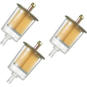 3pcs 3/8" Universal Gas Inline Fuel Filters,Widely Used Motorcycles, Cars, Trucks