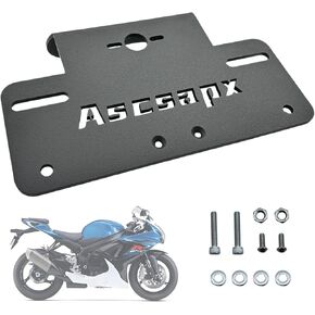Fender Eliminator Kits GSXR 600/GSXR 750 License Plate Bracket Rear License Plate Holder Tail Tidy for GSXR 600/GSXR 750 2013-2024 GSXR600 Tail Tidy