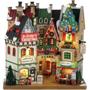 Lemax 15804 Christmas Village Facade: Tis The Season Shops