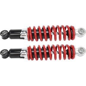 Motorcycle Shock Absorbers, 2Pcs 250mm Hole Center Distance Air Shock Absorbers with Spring, 5 Gears Adjustable Spring Suspension Dampers for 50cc‑125cc Dirt Pit Bike ATV