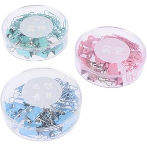 Ciieeo 3 صندوق منظم مجلد الموثق اللوازم المكتبية الصغيرة مقاطع الموثق الصغيرة مقاطع الورق الموثق مجموعات مشابك الإبهام مجموعة ثابتة مجموعة ملف كبير مشبك القرطاسية مجموعة مجموعة جناح in Kuwait