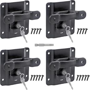 Tie Down Anchors with Plates Brackets, 4 Pack Truck Bed Tie Downs Anchor Boxlink Cleats and Plates Compatible with Ford Vehicle 2015-2023 F150 F250 F350, Replace#FL3Z-99000A64-B FL3Z-9928408-AB