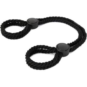 Handcuffs Bracelet Anklets Adjustable Rope Handcuffs for Women Men Handmade Fuzzy Hand Cuffs Set Ankle Body Chain Rave Body Jewelry Accessories