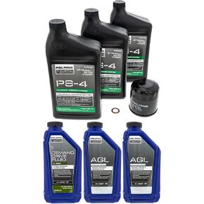Polaris PS-4 Full Service Oil Change Kit with Filter AGL Demand Drive RZR Pro XP Turbo S R XP 4 2520799