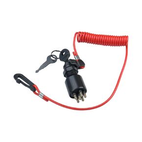 5005801 Boat Ignition Switch & Key with Safety Lanyard for Evinrude Johnson OMC 40-200HP Outboard Motor 175974