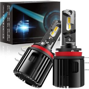 H15 مصباح أمامي LED 80 وات 8000LM LED رقاقة Canbus 6000K Bombillos لسيارة Vw Benz Audi Ford Golf LED المصابيح الأمامية اللاسلكية Drl فائقة السطوع أفضل المصابيح الأمامية LED ذات الشعاع المنخفض والعالي، قطعتان