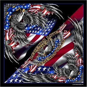 Hot Leathers BAB1044 Patriotic Upwing Bandana