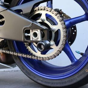 Shogun USA Made Yam YZF-R6 YZF R6 YZFR6 2017 2018 2019 2020 2021 Swingarm Spools - Sliders - Black - 701-0659