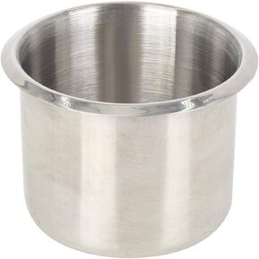 X AUTOHAUX Vehicle Automotive Stainless Steel Poker Table Cup Drink Holder Silver Tone for RV Camper