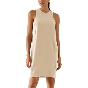 ODODOS Modal Soft Loose Tank Dress for Women Casual Sleeveless Sundress with Kangaroo Pocket Summer Dress