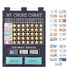 The Peanutshell Toddler Chore Chart, Reward Chart for Kids, 58 Pieces