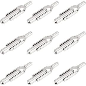 arricraft 10 Pcs Stainless Steel Cufflinks Cuff Button Cabochons, Tray Bezel Cufflink Blanks Setting Shirt Cuff Links Accessories for Business Groom Wedding Cuffinks