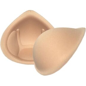 Bra Pad Inserts 1 Pair, Breathable Foam Sponge Push Up Bra Inserts, Cotton Mastectomy Prosthesis Breast Forms