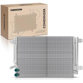 A-Premium Air Conditioning A/C Condenser Compatible with Volkswagen Jetta 2016-2018, Beetle 2016-2019, 1.4L 1.8L 2.0L, Turbocharged