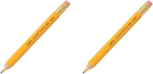 OHTO Mechanical Pencil Wood Sharp with Eraser 2.0, 2.0mm, Black Body (APS-680E-Black) in Saudi Arabia