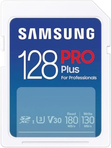 Samsung PRO Plus Full Size 128GB SDXC Memory Card + Reader, Up to 180 MB/s in Kuwait