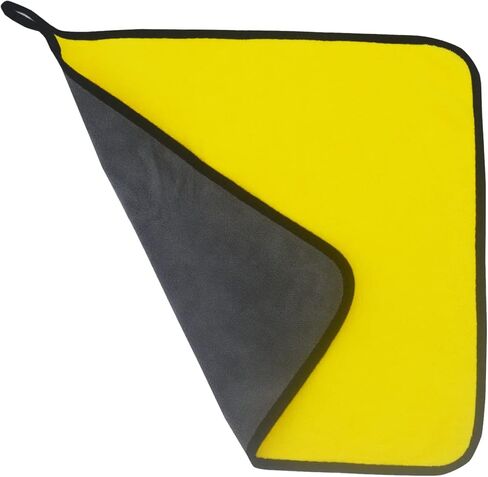 مجموعة مناشف غسيل السيارات من الألياف الدقيقة مكونة من 3 قطع، قطعة قماش سميكة للمسح على الوجهين مقاس 16 × 16 بوصة لمطبخ السيارة، ماصة وغير مبطنة، قطعة قماش تنظيف متعددة الأغراض خالية من العلامات المائية. in Kuwait