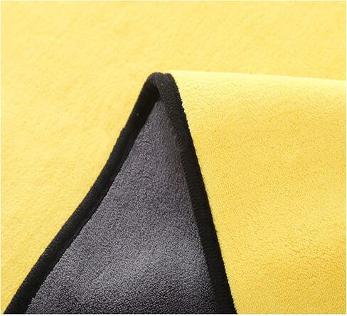 مجموعة مناشف غسيل السيارات من الألياف الدقيقة مكونة من 3 قطع، قطعة قماش سميكة للمسح على الوجهين مقاس 16 × 16 بوصة لمطبخ السيارة، ماصة وغير مبطنة، قطعة قماش تنظيف متعددة الأغراض خالية من العلامات المائية. in Kuwait